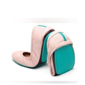 Tieks by Gavrieli Ballerina Pink Leather Ballet Flats 10 Round Toe Classic Shoes